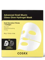 ماسک هیدروژلی درخشان شیشه‌ای پیشرفته حلزون موسین-Advanced Snail Mucin Glass Glow Hydrogel Mask