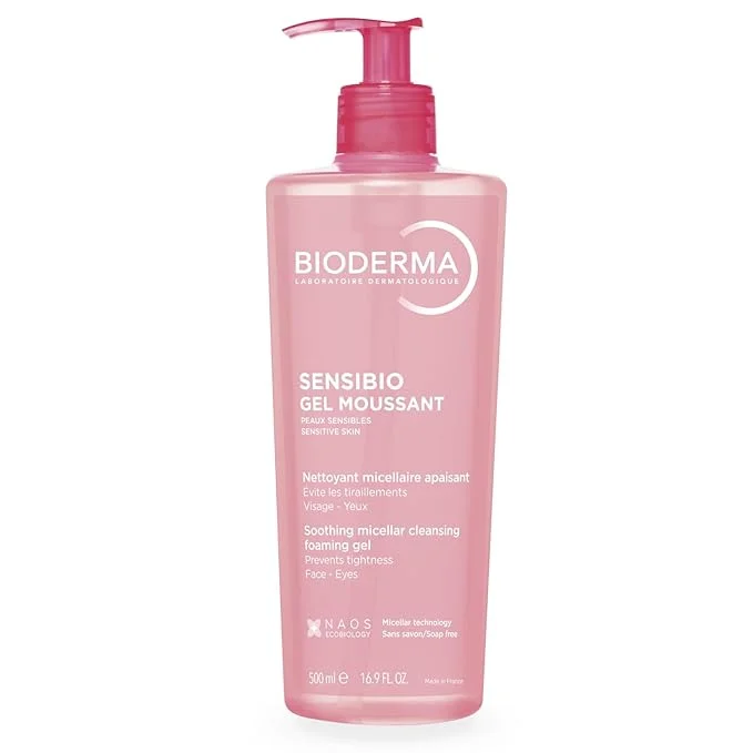 51UFANnpFHL._SX679_ شوینده پوست خشک بایودرما-Bioderma Sensibio Foaming Gel Gentle Face Cleanser - تصویر 1