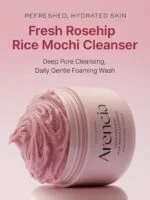 پاک کننده صورت آرنسیا موچی با عصاره گل رز  و برنج-arencia rice mochi cleanser - تصویر 3