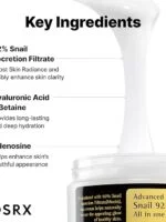 کرم مرطوب کننده حلزون کزارکس -COSRX Snail Mucin 92% Face Moisturizer - تصویر 2