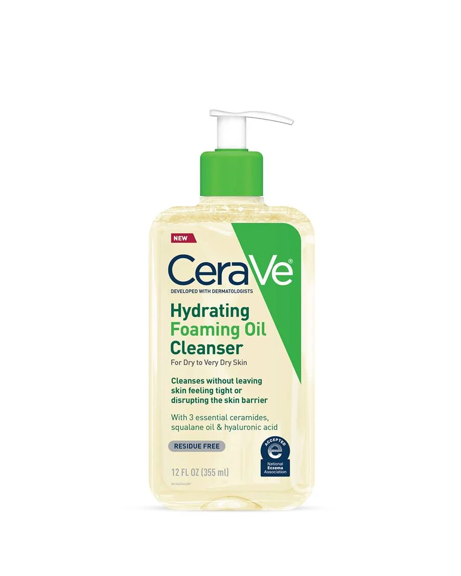 Hydrating Foaming Oil Cleanser Cleanser_FRONT شوینده روغنی فومی آبرسان سراوی- Hydrating Foaming Oil Cleanser cerave - تصویر 1