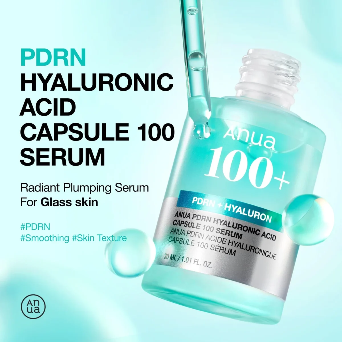سرم کپسول هیالورونیک اسید آنوا- ANUA -PDRN Hyaluronic Acid Capsule 100 Serum - تصویر 4