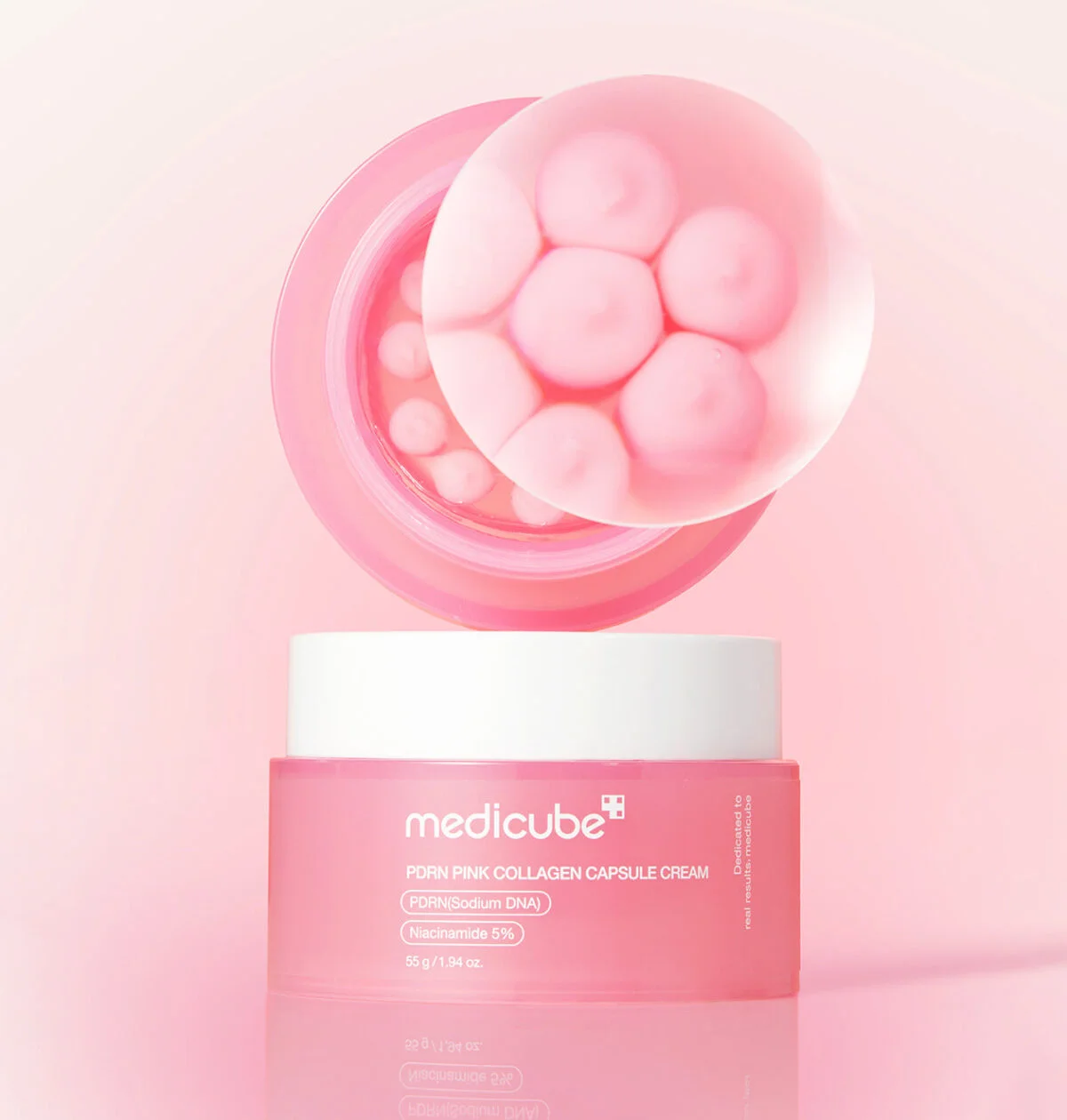کرم کپسولی کلاژن صورتی مدی- PDRN Pink Collagen Capsule Cream medicube - تصویر 2