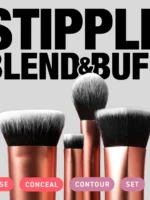 مجموعه براش آرایش پایه صورت ریل تکنیک مسترکوالیتی  Face Base Makeup Brush Set - تصویر 3