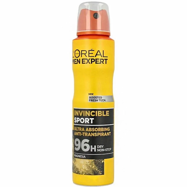 133394988202522011 اسپری ضد تعریق مردانه 96 ساعته لورال 250ml Invincible Sport - تصویر 1
