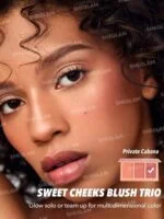سوییت چیکس رژگونه سه رنگ  شیگلم Sweet Cheeks Blush Trio-Enamored - تصویر 3