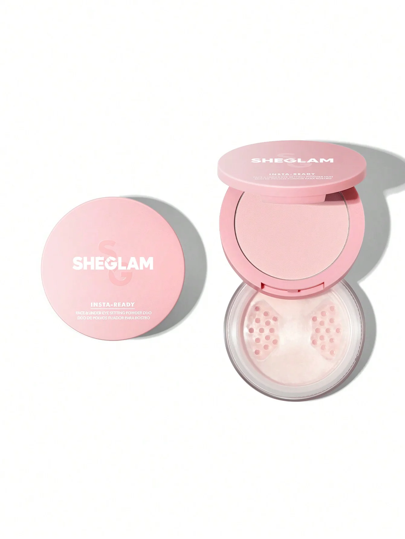 پودر فیکس کننده صورت و زیر چشم دوکاره-بابلگام شیگلمInsta-Ready Face & Under Eye Setting Powder