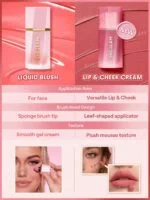 رژ لب و گونه ایر پلاش شیگلم  Air Plush Lip & Cheek Cream-High Winds - تصویر 2