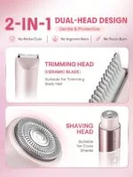 ماشین اصلاح بیکینی برقی دو سر شیگلمSmooth Moves Dual-Head Electric Bikini Trimmer - تصویر 2