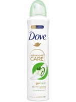 سپری ضد تعریق زنانه داو مدل Go fresh با رایحه چای سبز و خیار حجم 250 میلی لیتر Dove Go fresh Anti Perspirant Spray With Cucumber And Green Tea Scent For Women 250 ml