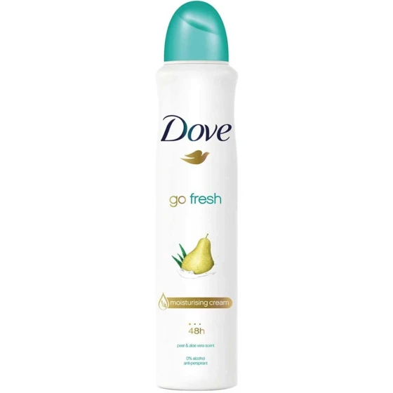 560x560 (8) اسپری ضد تعریق داو DOVE رایحه گلابی و آلوئه ورا مدل Go Fresh Pear & Aloe vera حجم 250 میلی لیتر اورجینال - تصویر 1