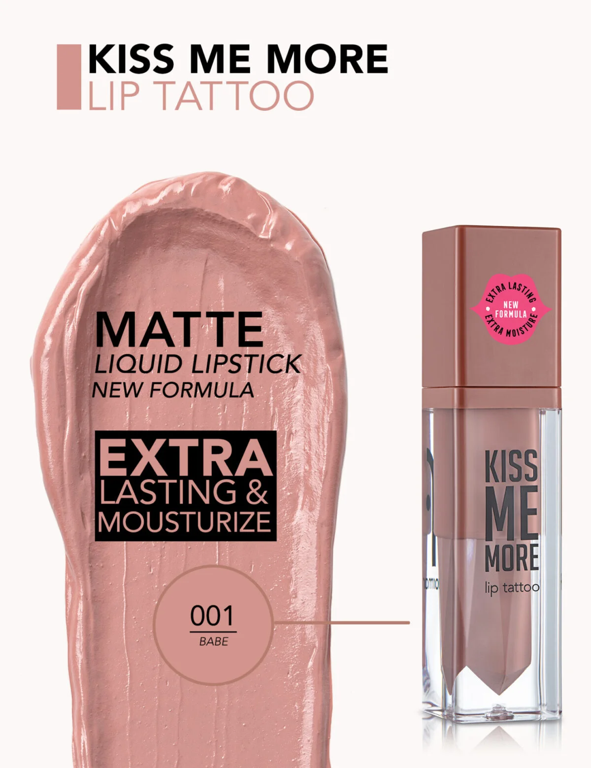 لیپ گلاس های مات 8 ساعت فلورمار Kiss Me More Lip Tattoo - تصویر 2