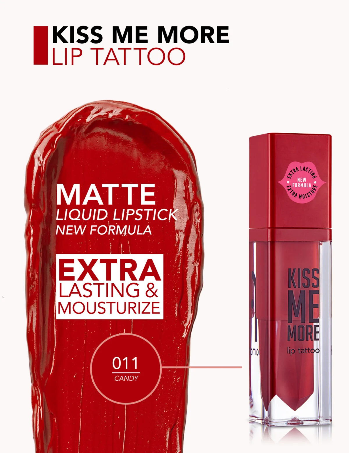 لیپ گلاس های مات 8 ساعت فلورمار Kiss Me More Lip Tattoo - تصویر 6