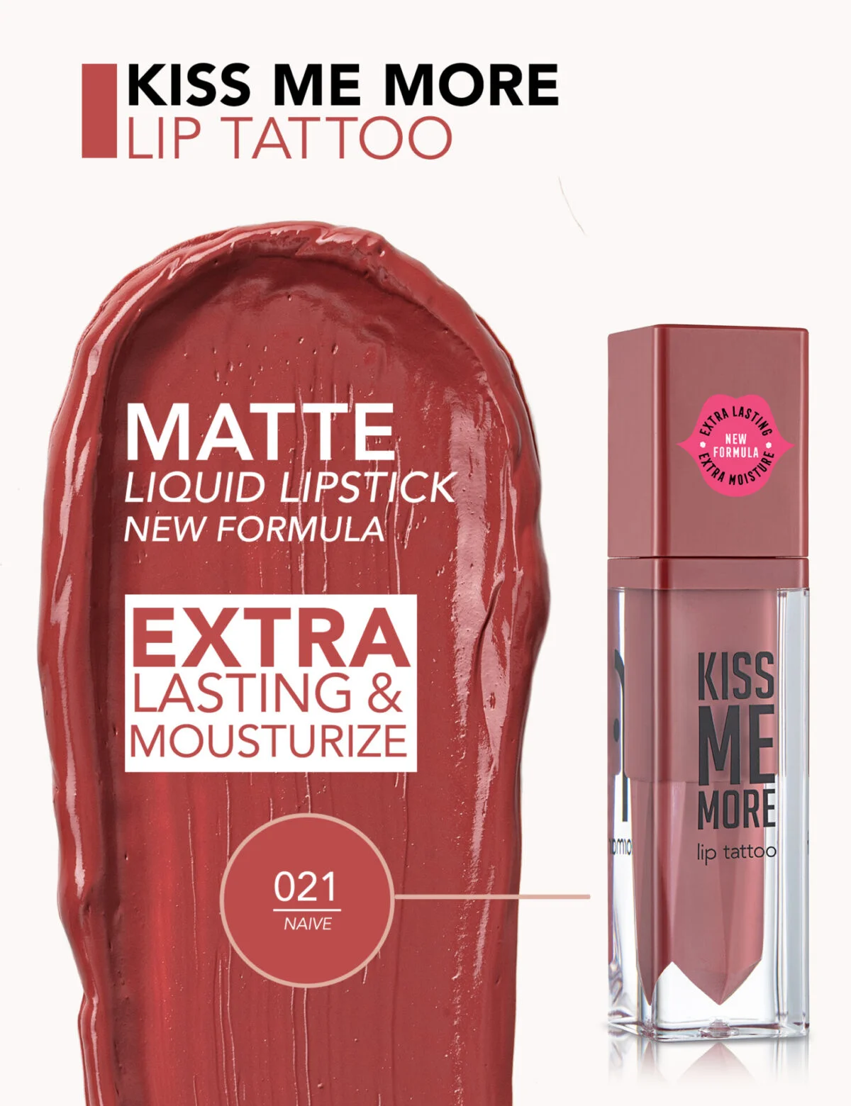 لیپ گلاس های مات 8 ساعت فلورمار Kiss Me More Lip Tattoo - تصویر 7