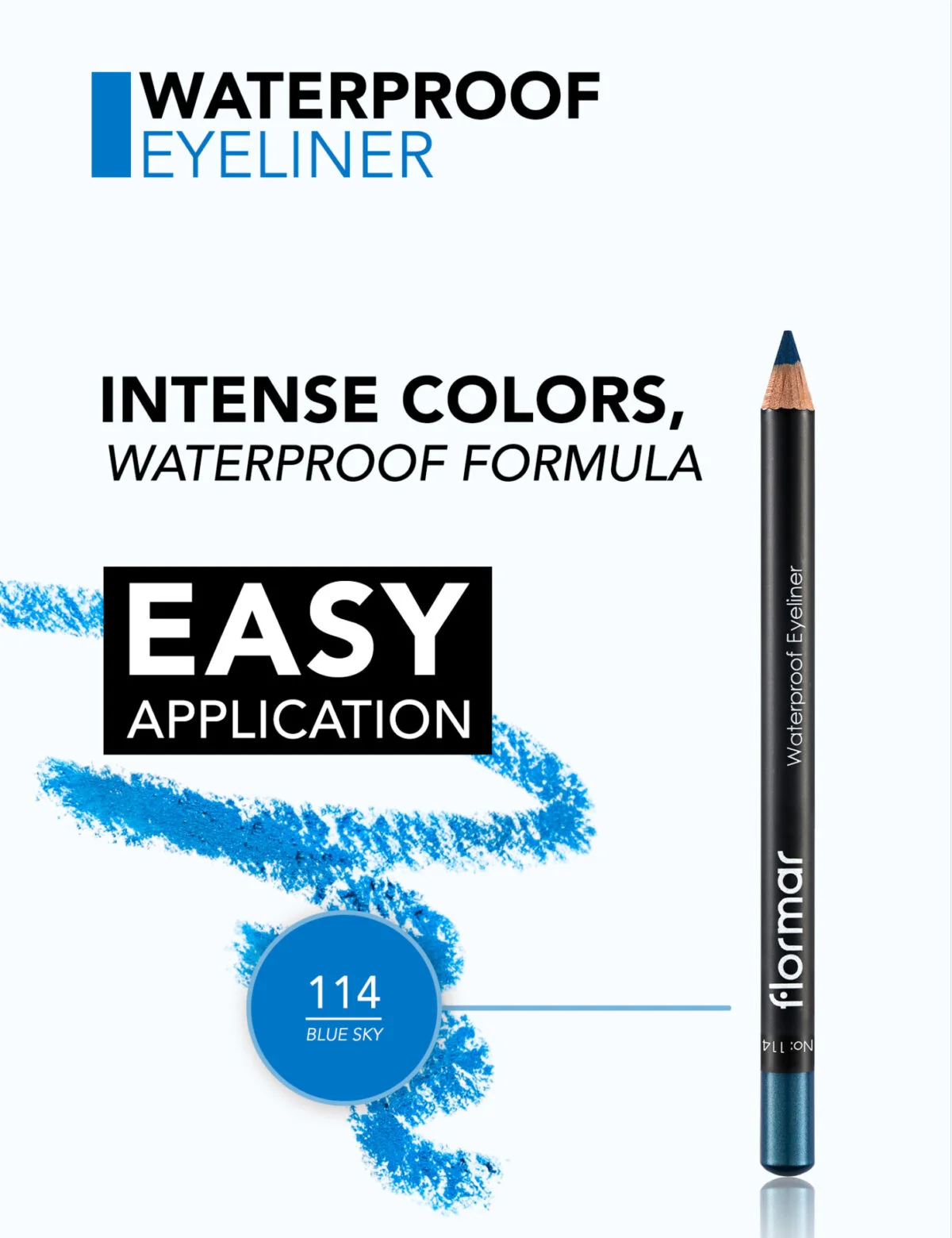 مداد چشم  ضد آب Waterproof Eyeliner - تصویر 3
