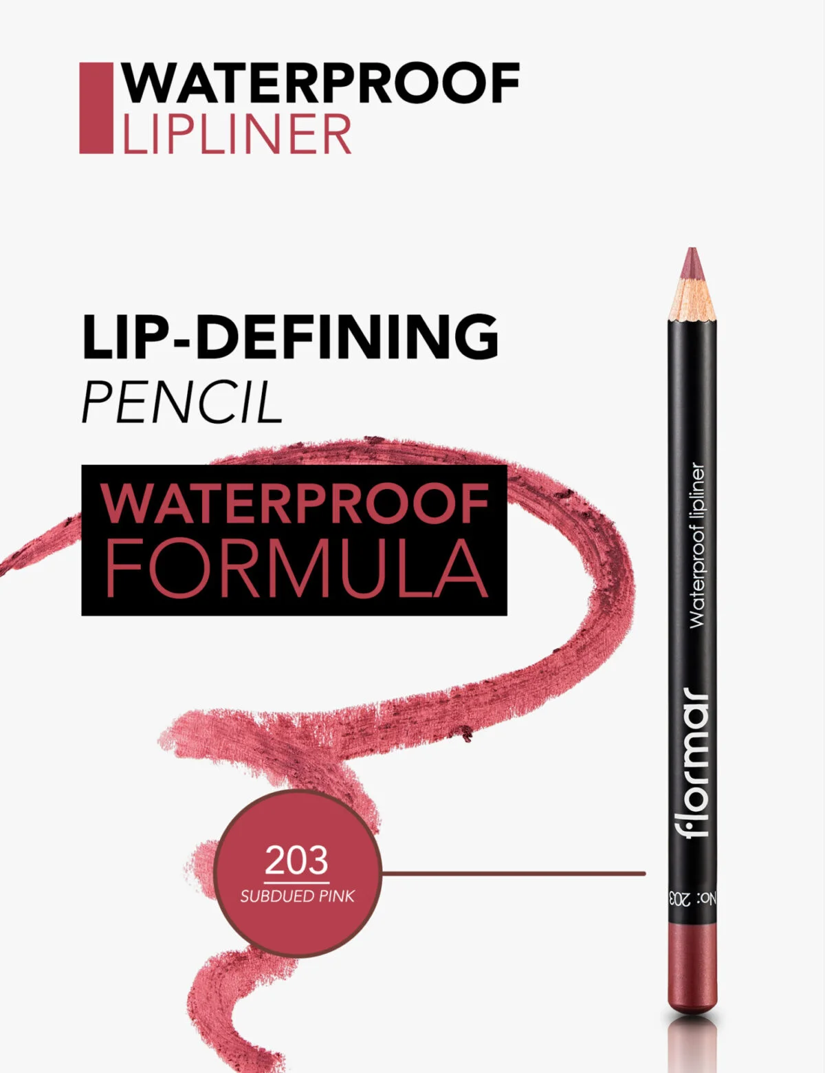 خط لب ضد آب فلورمار Waterproof Lipliner - تصویر 3