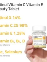 قرص زیبایی رتینول ویتامین بیوتی تبلت -  Retinol Vitamin C Vitamin E Beauty Tablet (30 tablets) - تصویر 7