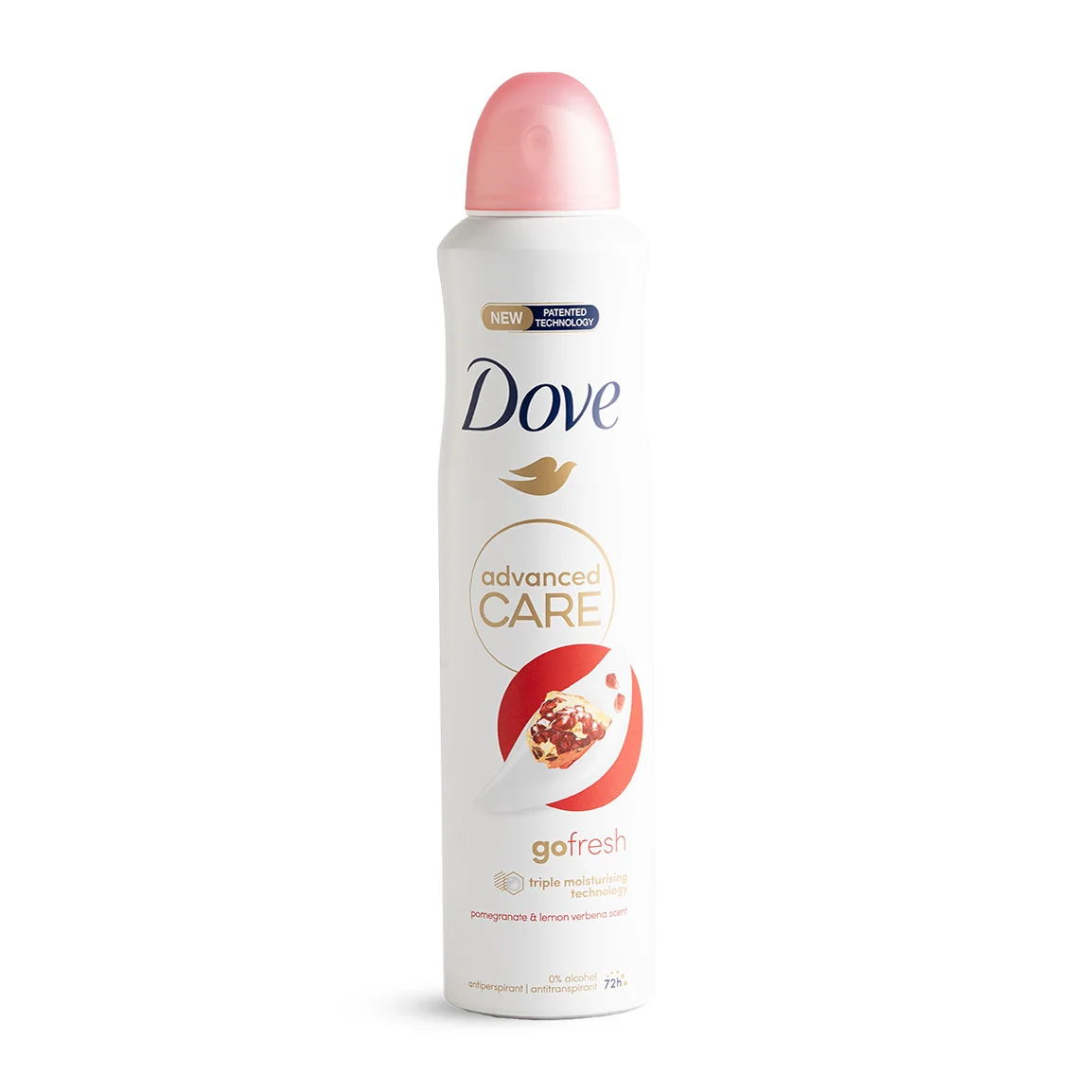 DSC00012-copy-202663222834989 (1) اسپری ضد تعریق زنانه داو مدل Go Fresh با رایحه انار و لیمو ترش حجم 250 میلی لیتر Dove Go Fresh Womans Anti Sweat Spray 250 ml - تصویر 1
