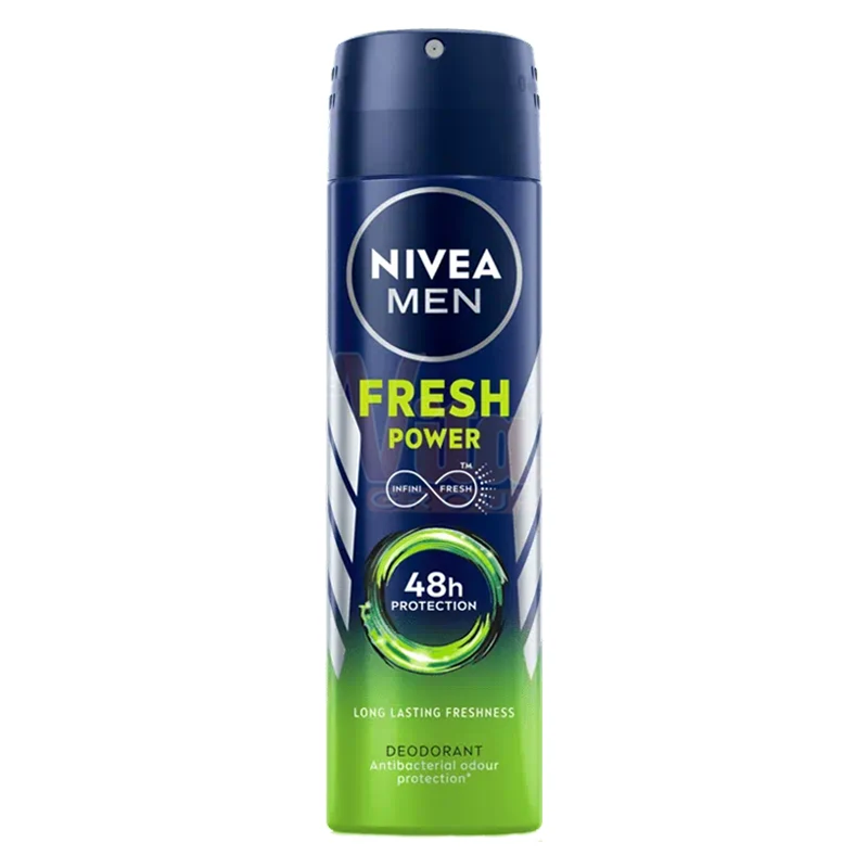 Nivea-Men-Fresh-Power-Deodorant-Spray-1 اسپری مردانه نیوا Fresh Power حجم 150 میل - تصویر 1