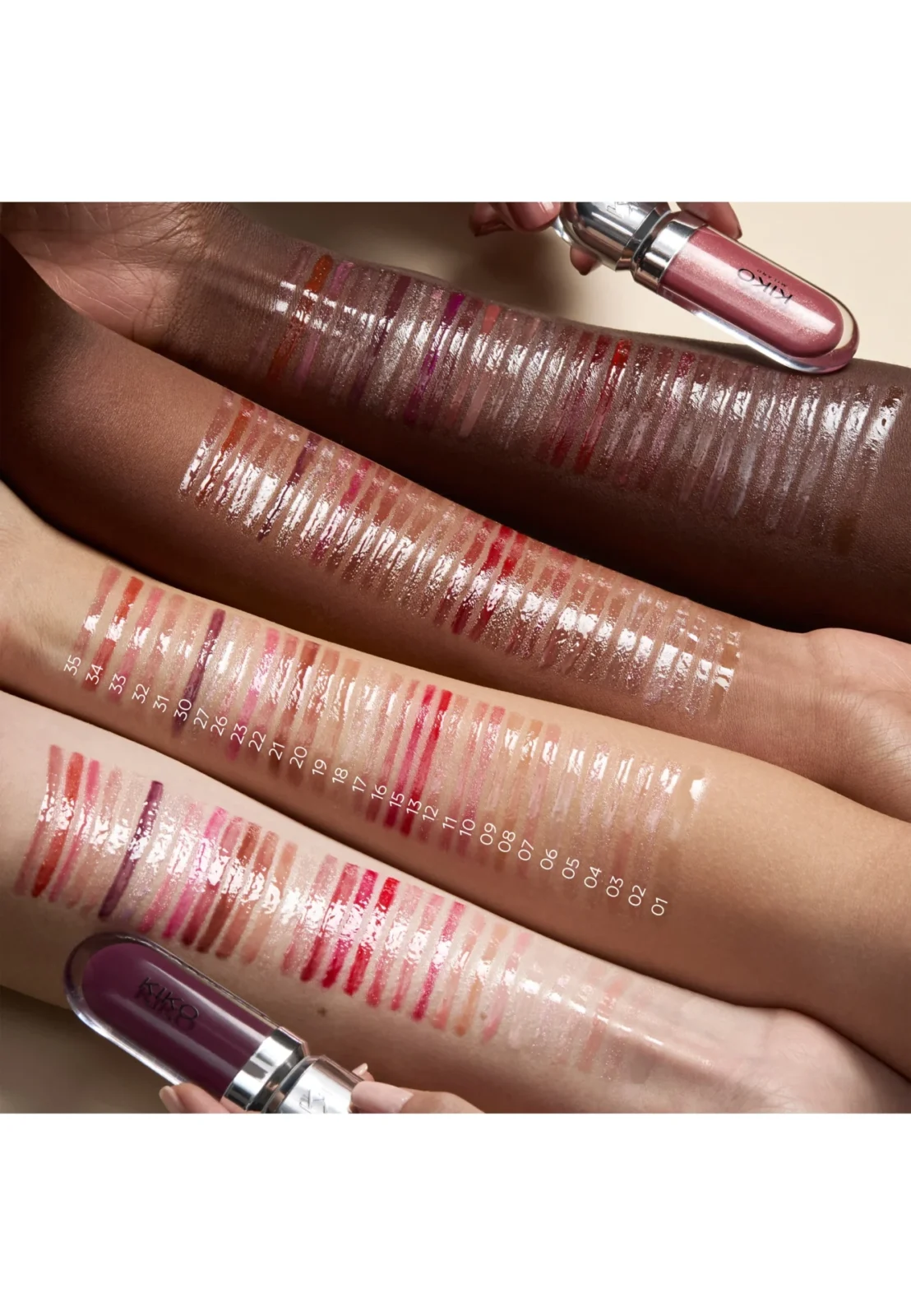 لیپ گلاس کیکو -kiko lip glosses - تصویر 4