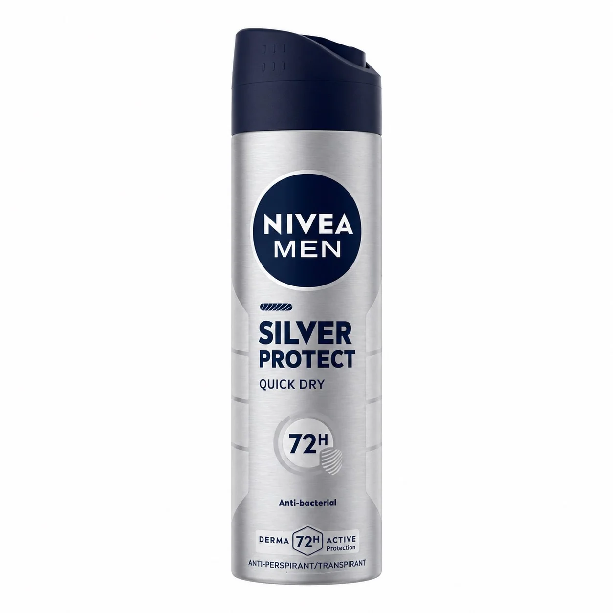 ec1eb4f1-7ed1-4fc9-bd5a-a5abdb7fe554 اسپری ضدتعریق مردانه 72 ساعته نیوآ مدل Silver Protect - تصویر 1