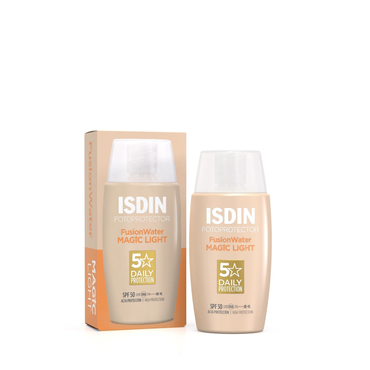 es_3976_th_fwmagiccolorlight50ml_main_image_0_1 ضدآفتاب ایزدین فیوژن واتر مجیک لایت Isdin Fotoprotector Fusion Water Magic Light - تصویر 1