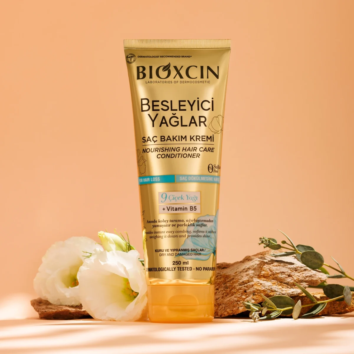 نرم کننده مغذی  بیوکسین  موروغن‌های مغذی Bioxcin Nourishing Hair Mask 9 Flower Oils - تصویر 2