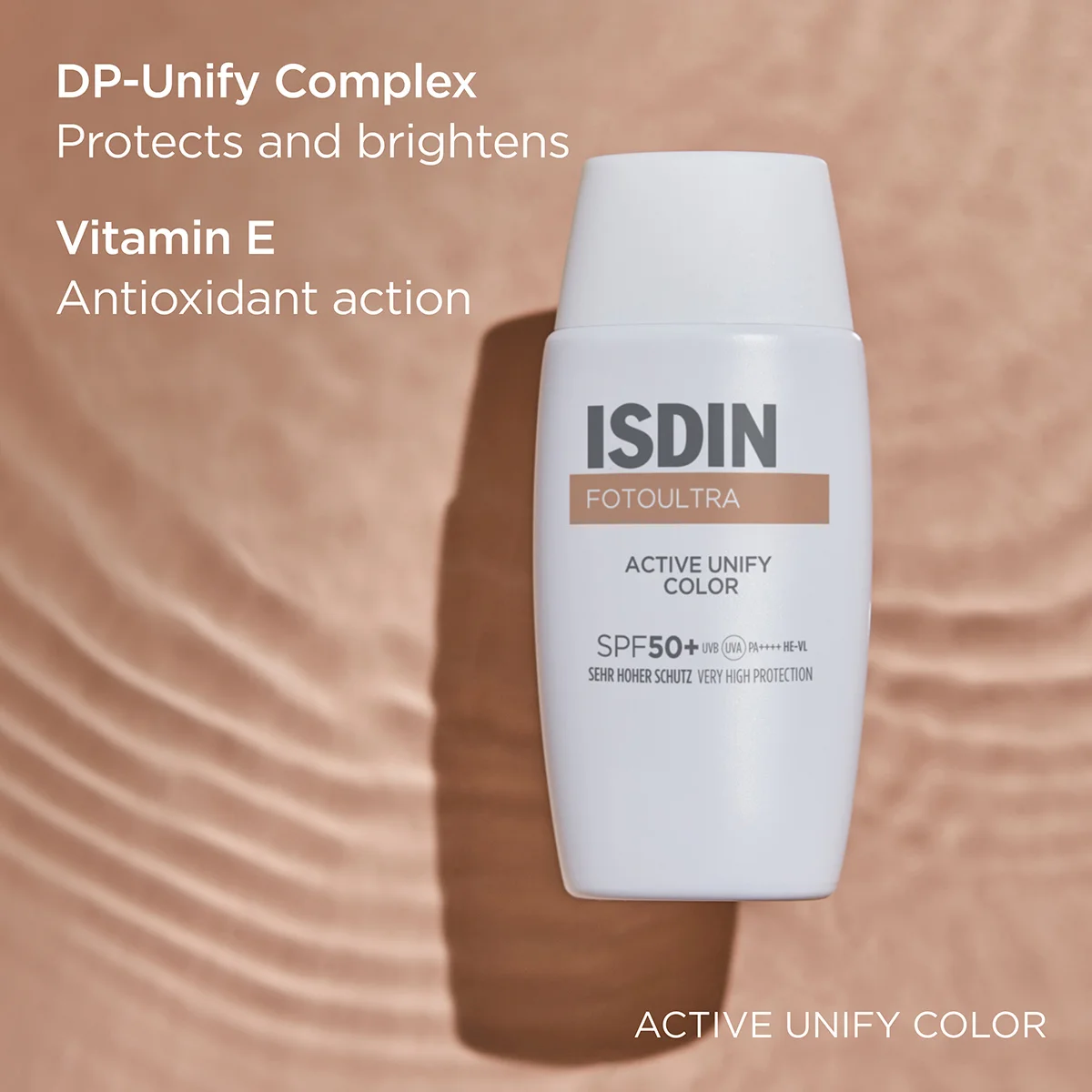 ضدآفتاب ایزدین اکتیو یونیفای رنگی ISDIN fotoultra 100 ACTIVE UNIFY COLOR - تصویر 2