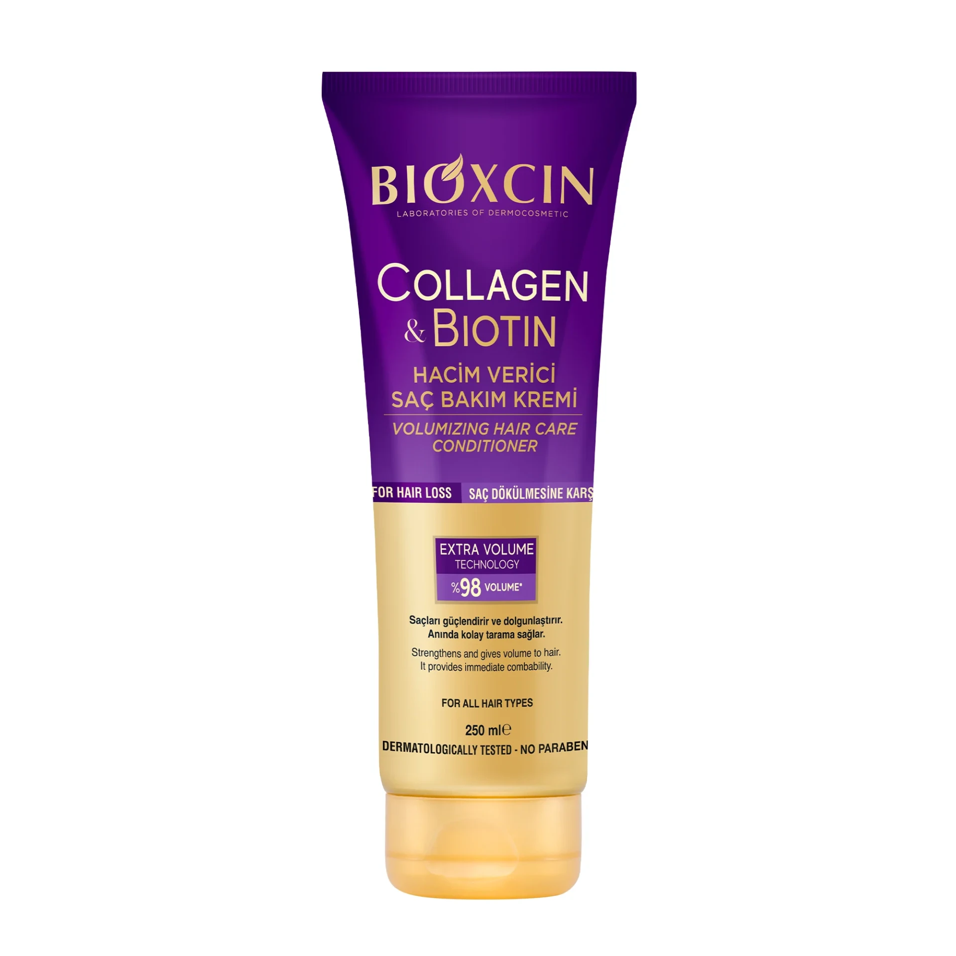 urunler-collagenbiotin-sacbakimkremi نرمکننده کلاژن و بیوتین بیوکسین موی حجمدهنده Bioxcin Volumizing Hair Mask Collagen & Biotin - تصویر 1