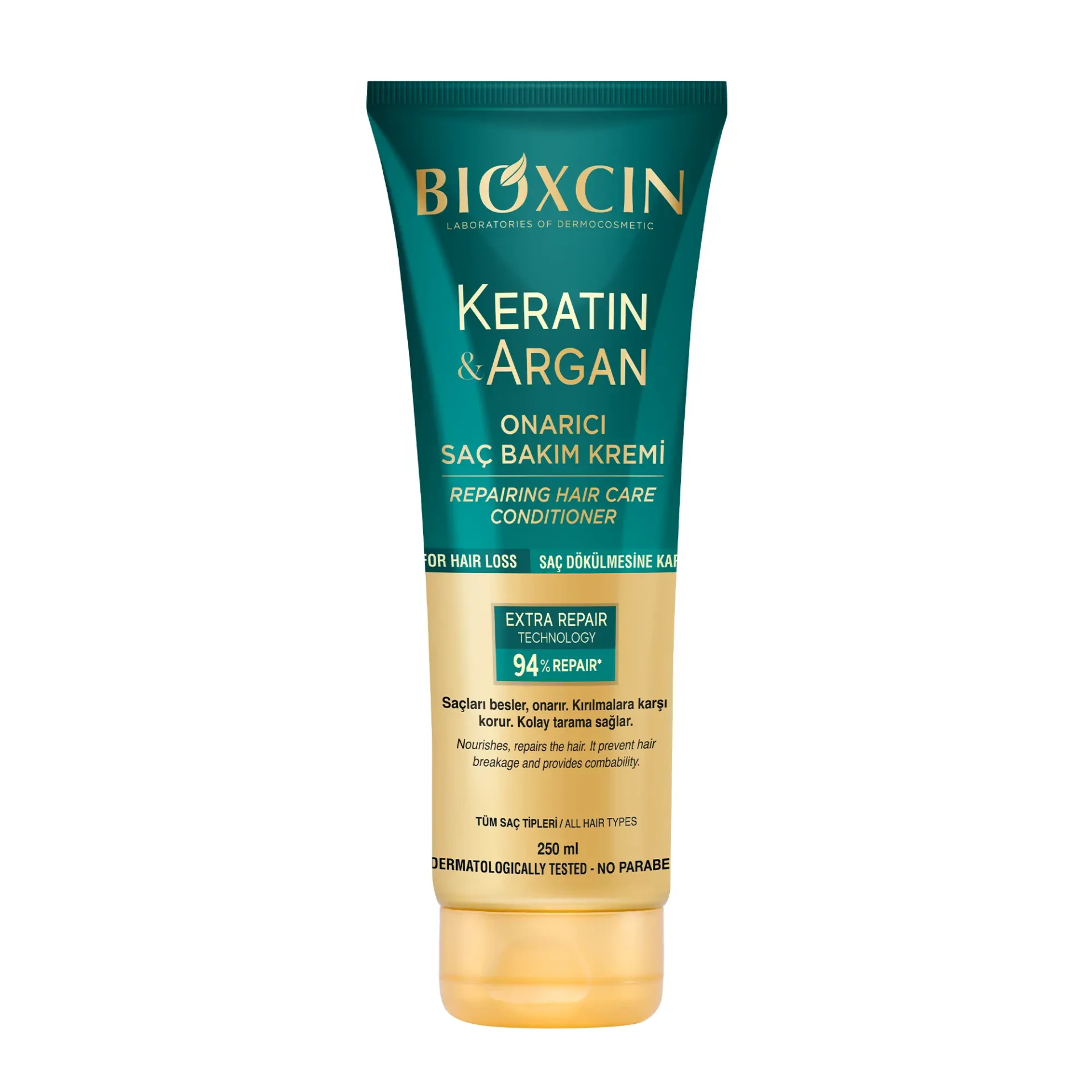 urunler-keratinargan-sacbakimkremi بیوکسین کراتین و آرگان نرم کننده موی ترمیم کننده Bioxcin Repairing Hair Mask Keratin & Argan - تصویر 1