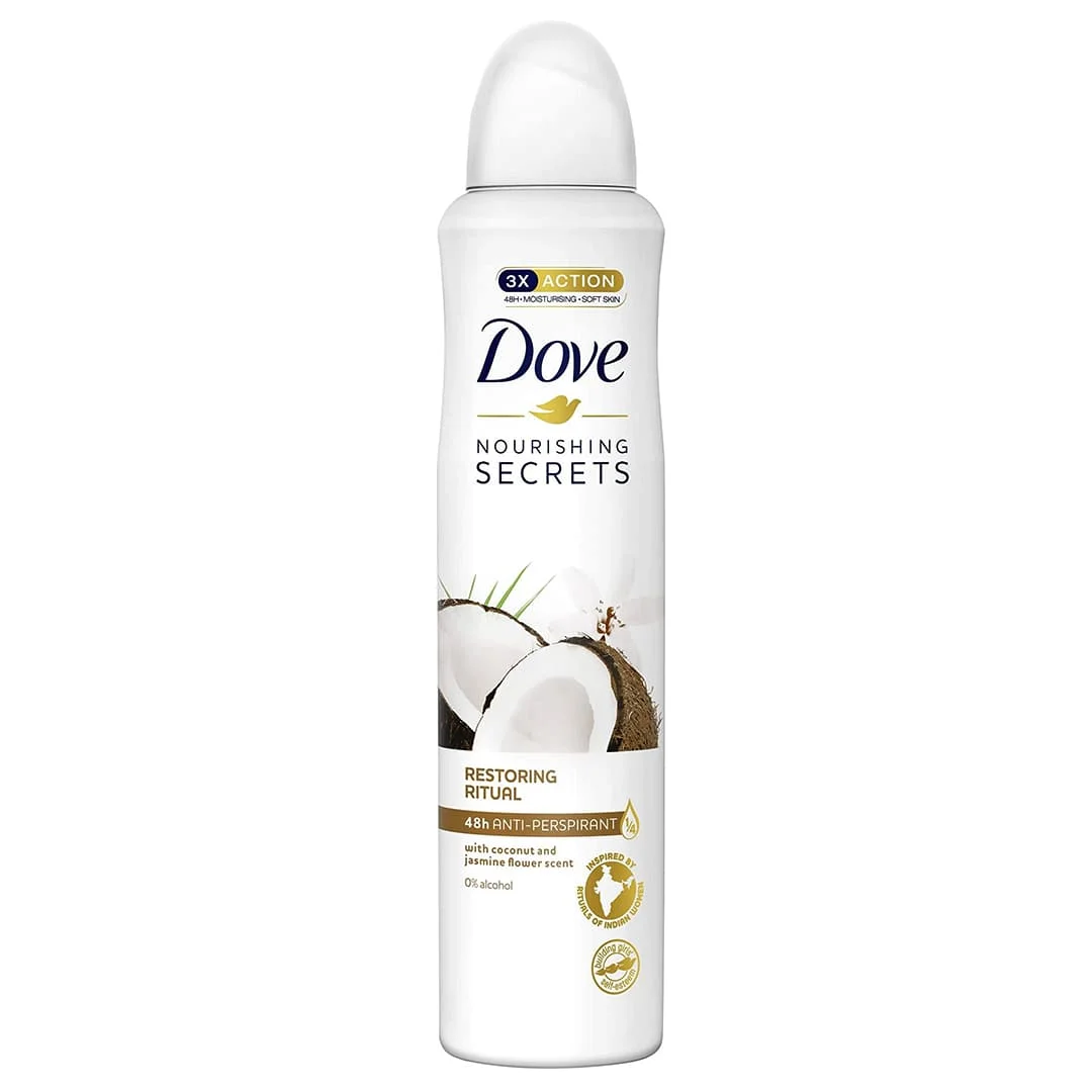 اسپری-داو-نارگیل (1) اسپری ضد تعریق داو DOVE-Dove Nourishing Secrets coconut Deodorant Spray - تصویر 1
