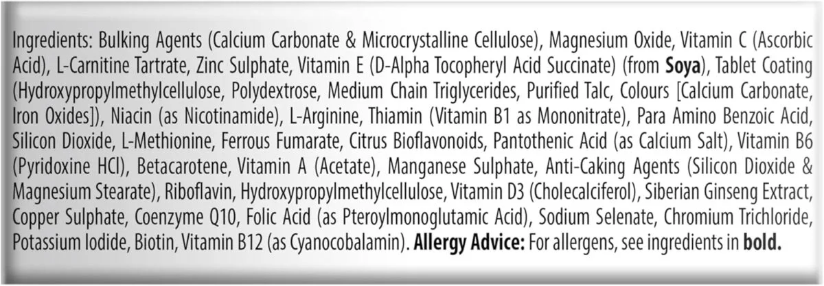 قرص ولمن ویتابیوتیکس ۳۰ عددی VitaBiotics WellMan Original 30tabs - تصویر 5