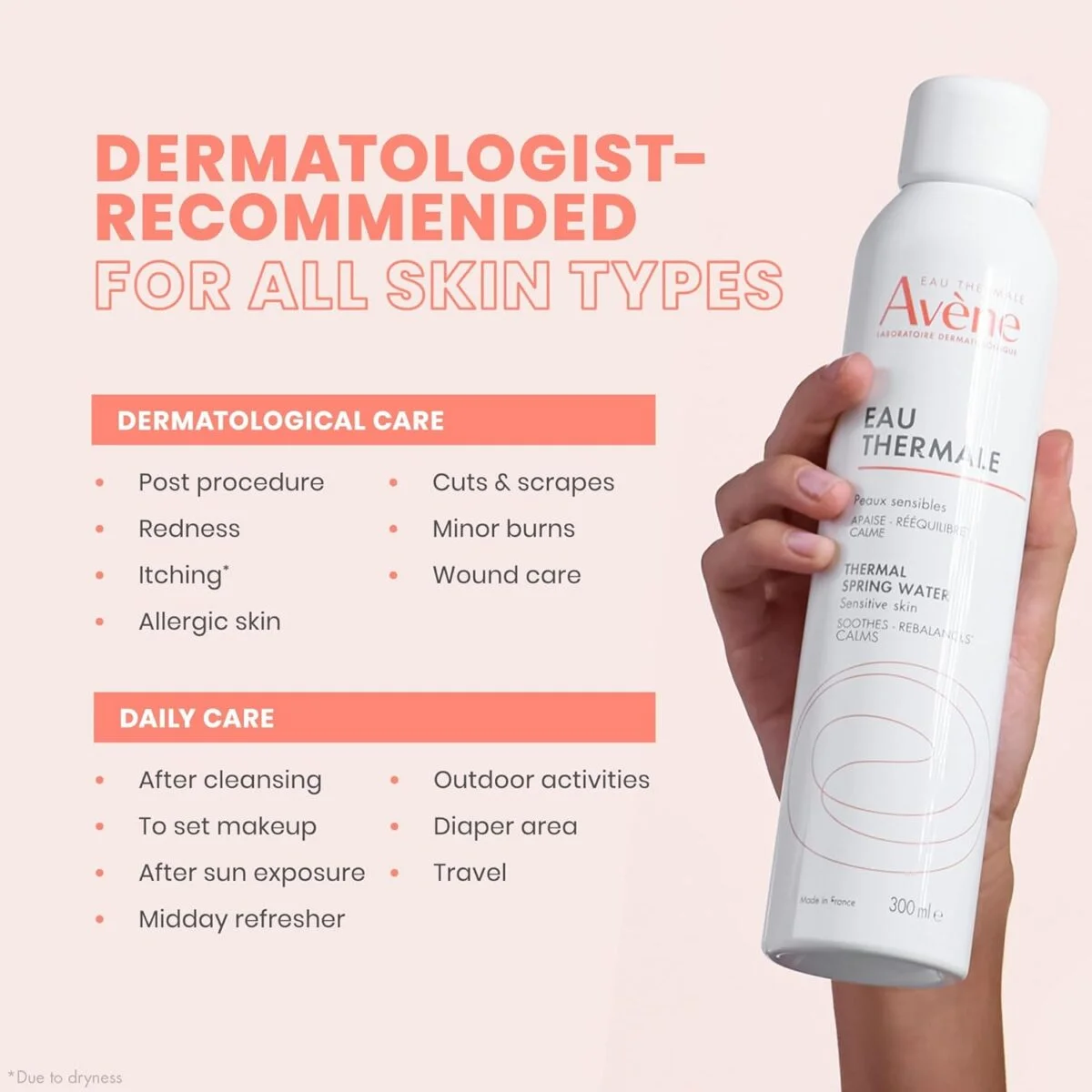 اسپری آب اون Avene Eau Thermale Spring Water Spray - تصویر 2