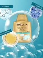 شامپو مرطوب کننده مو مخصوص موهای خشک و آسیب دیده بیوکسین  Bioxcin Nourishing Oils Shampoo - تصویر 3